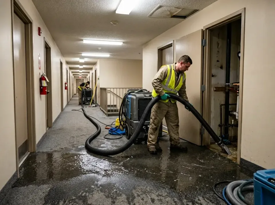 multi-unit-apartment-hallway-f-005 — frequently asked questions, Emergency Burst Pipe Water Extraction & Removal in Kuna, ID